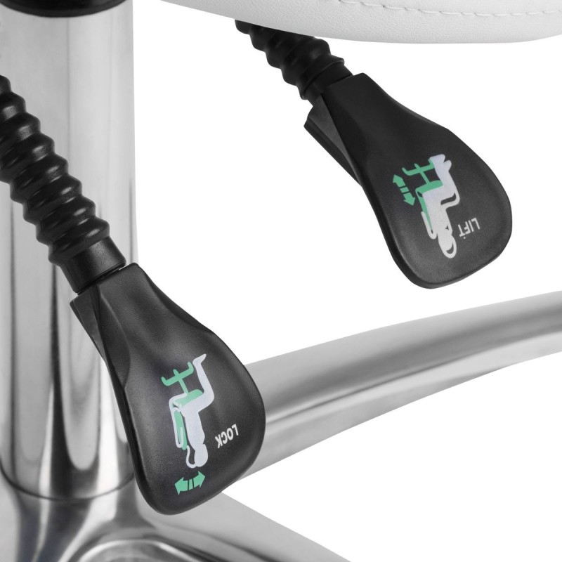 TABORET KOSMETYCZNY 1004 GIOVANNI BIAŁY -Taborety kosmetyczne i hokery- 