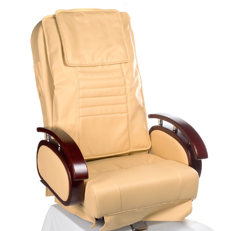 Fotel do pedicure z masażem BR-3820D Beżowy -Fotele pedicure SPA- 