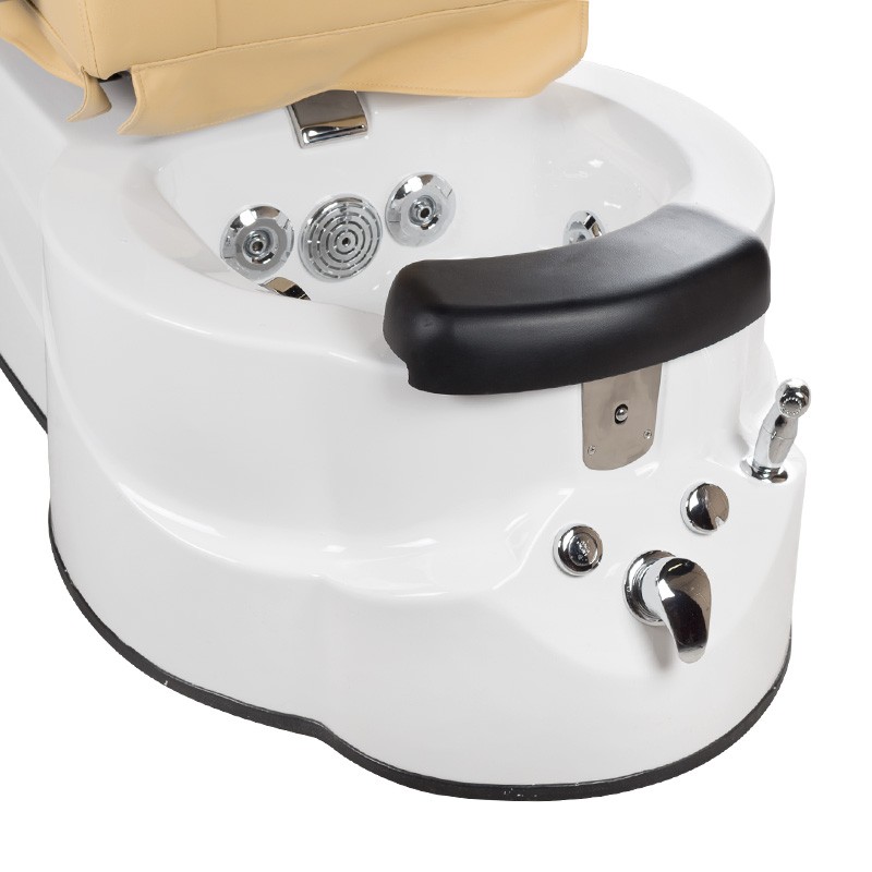 Fotel do pedicure z masażem BR-3820D Beżowy -Fotele pedicure SPA- 
