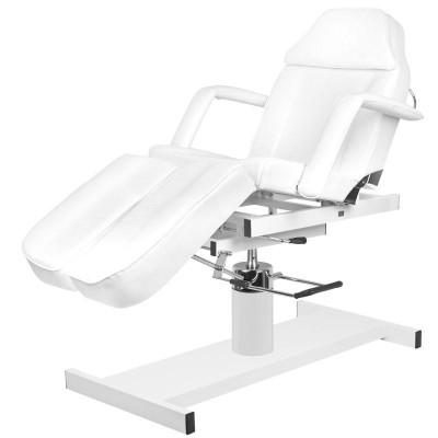 Fotel kosmetyczny hyd. A 210C pedi biały -Fotele do podologii- 