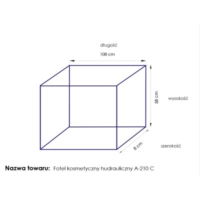 Fotel kosmetyczny hyd. A 210C pedi biały -Fotele do podologii- 