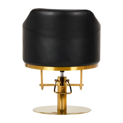 Gabbiano Fotel fryzjerski Burgos złoto czarny -Meble fryzjerskie- 