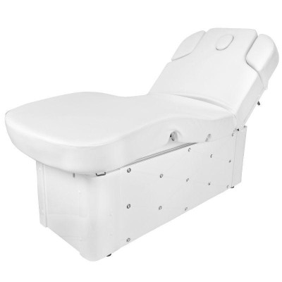 Biała podgrzewana kanapa do zabiegów kosmetycznych Zaffiro