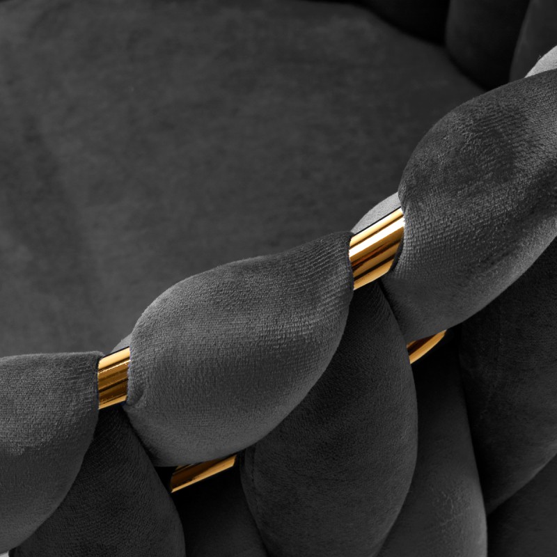 4Rico krzesło QS-GW06G aksamit szare -Hokery- 