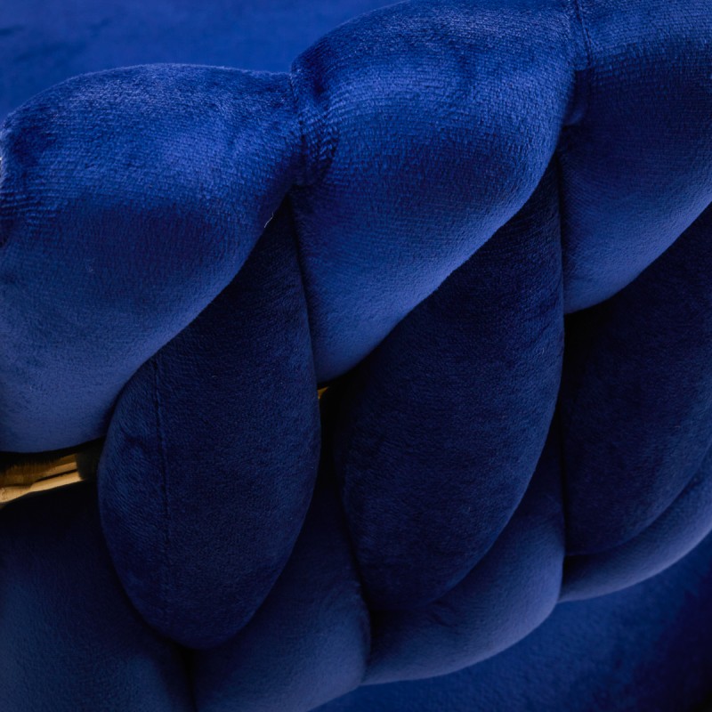 4Rico krzesło obrotowe QS-GW01G aksamit granatowe -Hokery- 