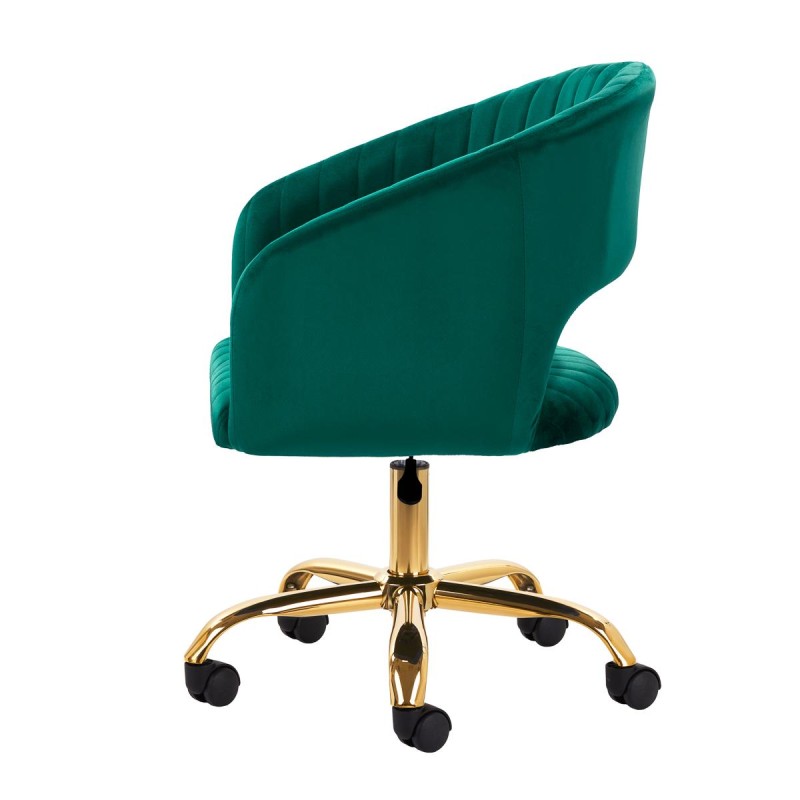 4Rico krzesło obrotowe QS-OF212G aksamit zielone -Hokery- 