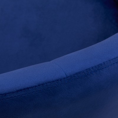 4Rico fotel obrotowy QS-BL12B aksamit granatowy -Hokery- 