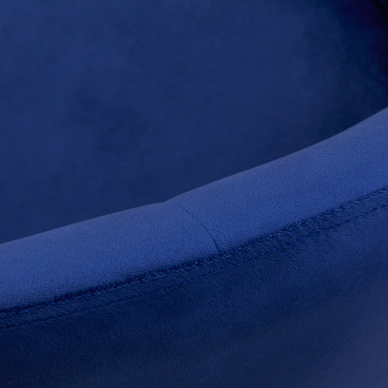 4Rico fotel obrotowy QS-BL12B aksamit granatowy -Hokery- 