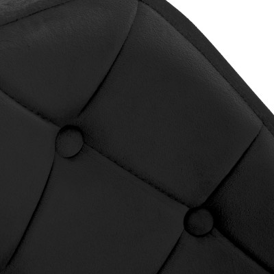 4Rico fotel obrotowy QS-BL14G aksamit czarny -Hokery- 