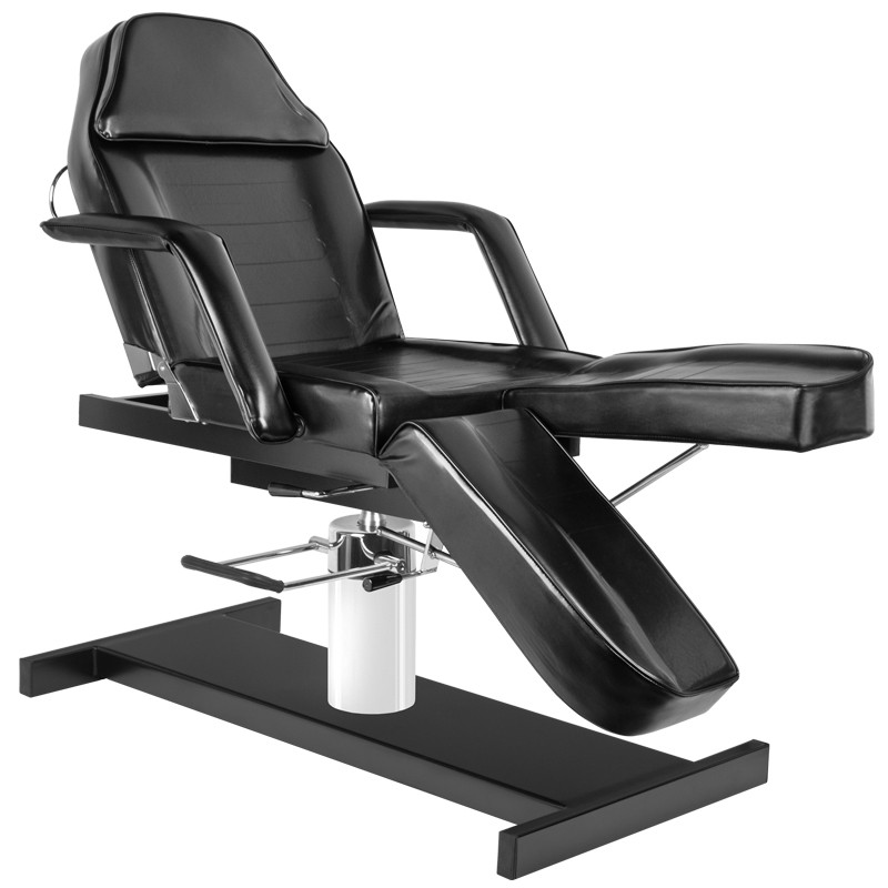 Fotel kosmetyczny hyd. A 210C pedi czarny -Fotele do podologii- 