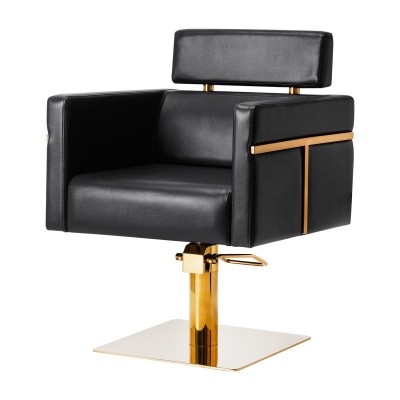 Gabbiano fotel fryzjerski Toledo złoto czarny -Meble fryzjerskie- 