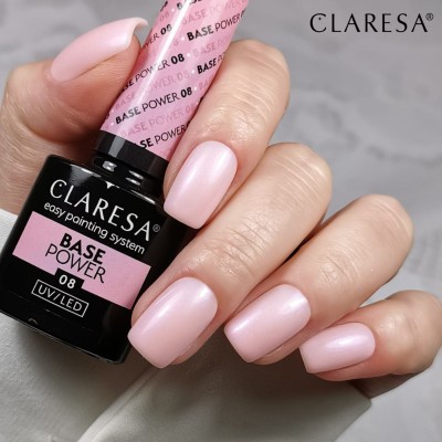 Claresa Baza Power Base 08 -5g -Hybrydowe żele i lakiery- 