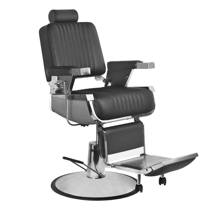 Gabbiano fotel barberski Royal czarny -Fotele barberskie- 