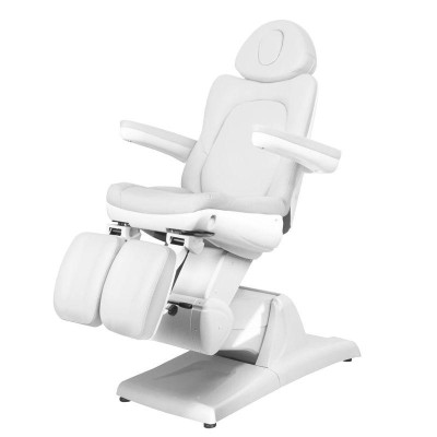 Biały elektryczny fotel do pedicure Zaffiro 870S