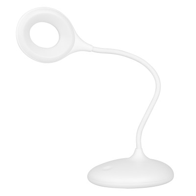 Lampka ring led snake na biurko biała -Lampy- 
