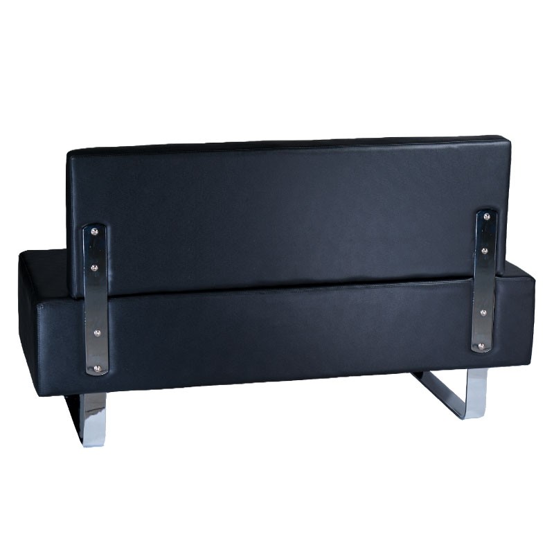 Kanapa do poczekalni Messina BD-6713 czarna -Recepcje- 