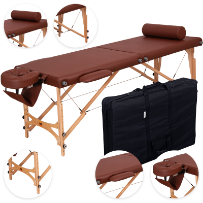 Pro Master - Stół do masażu składany drewniany -Łóżka do masażu- 