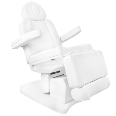 Biały elektryczny fotel do zabiegów kosmetycznych
