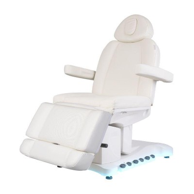 Fotel do zabiegów kosmetycznych elektryczny, rozkładany w ciepły sposób