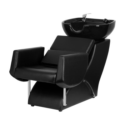 Gabbiano myjnia fryzjerska Santiago czarna -Meble fryzjerskie- 