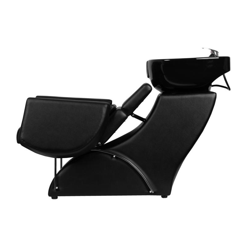 Gabbiano myjnia fryzjerska Santiago czarna -Meble fryzjerskie- 