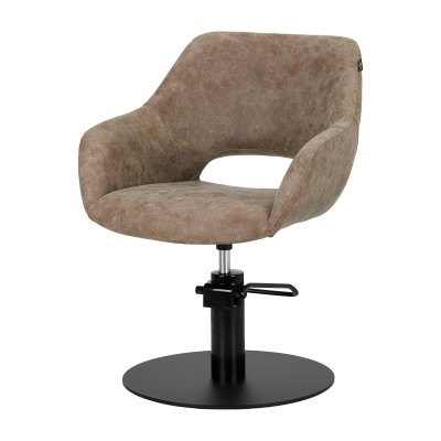 Gabbiano fotel fryzjerski Sevilla old brązowy -Meble fryzjerskie- 