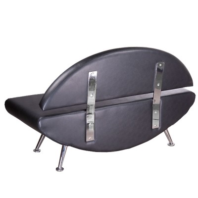 Kanapa do poczekalni Carini BD-6710 czarna -Recepcje- 