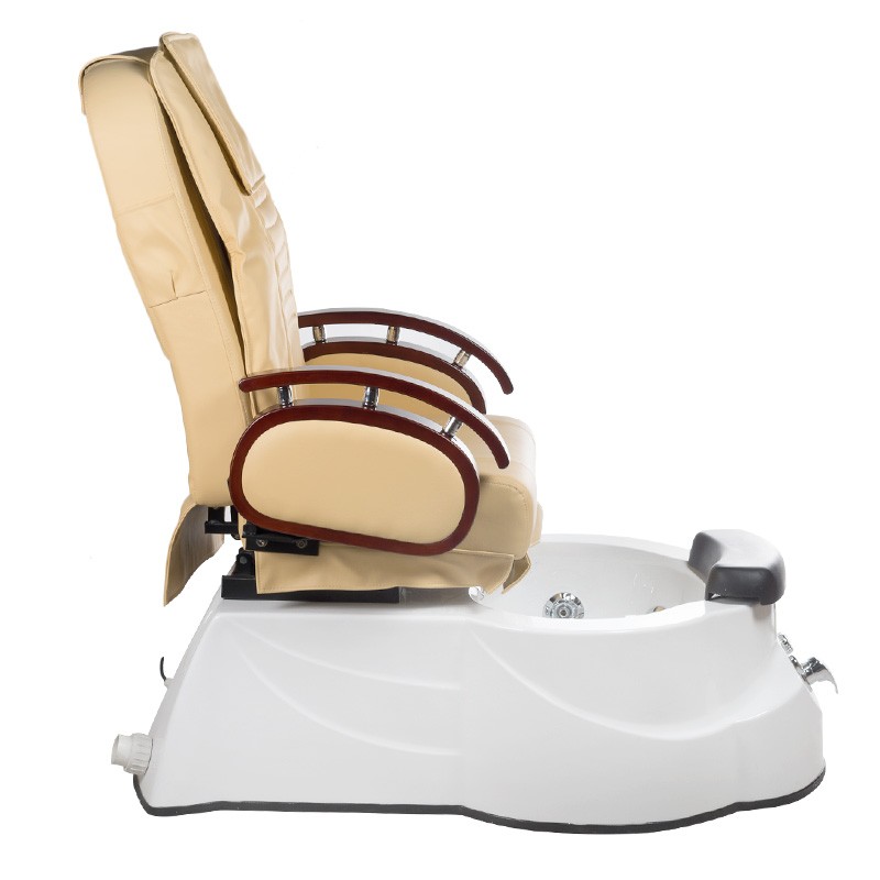 Fotel do pedicure z masażem BR-3820D Beżowy -Fotele pedicure SPA- 
