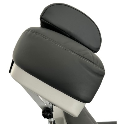 Fotel zabiegowy NIKO F obrotowy z podgrzewaniem grey - jasnoszary -Łóżka kosmetyczne- 