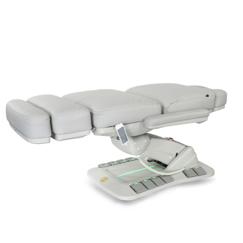 Fotel zabiegowy NIKO F obrotowy z podgrzewaniem grey - jasnoszary -Łóżka kosmetyczne- 