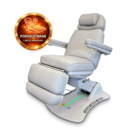 Fotel Kosmetyczny Elektryczny Aspromus 2403 Z Podgrzewaniem - Jasnoszary Eversun Elite by Kazaro