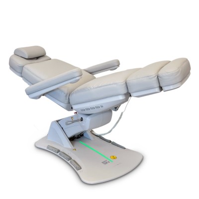 Fotel zabiegowy Aspromus 2403 z podgrzewaniem - Grey - Jasnoszary -Fotele kosmetyczne elektryczne- 