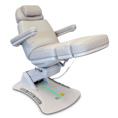 Fotel zabiegowy Aspromus 2403 z podgrzewaniem - Grey - Jasnoszary -Fotele kosmetyczne elektryczne- 