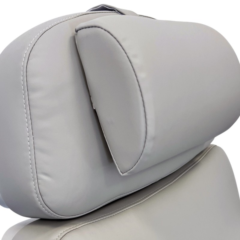 Fotel zabiegowy Aspromus 2403 z podgrzewaniem - Grey - Jasnoszary -Fotele kosmetyczne elektryczne- 