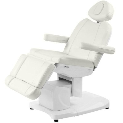 Biały elektryczny fotel do zabiegów kosmetycznych Azzurro