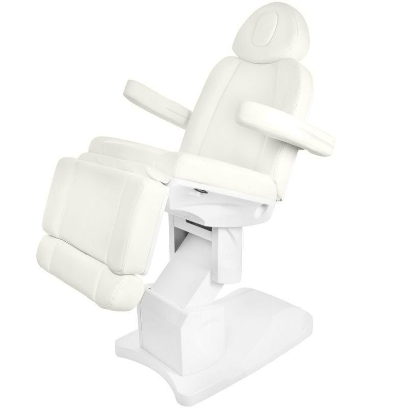 Biały elektryczny fotel do zabiegów kosmetycznych Azzurro
