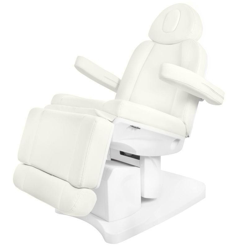 Biały elektryczny fotel do zabiegów kosmetycznych Azzurro