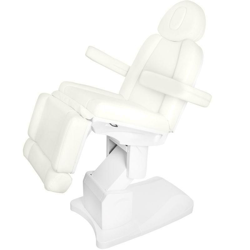 Biały elektryczny fotel do zabiegów kosmetycznych Azzurro
