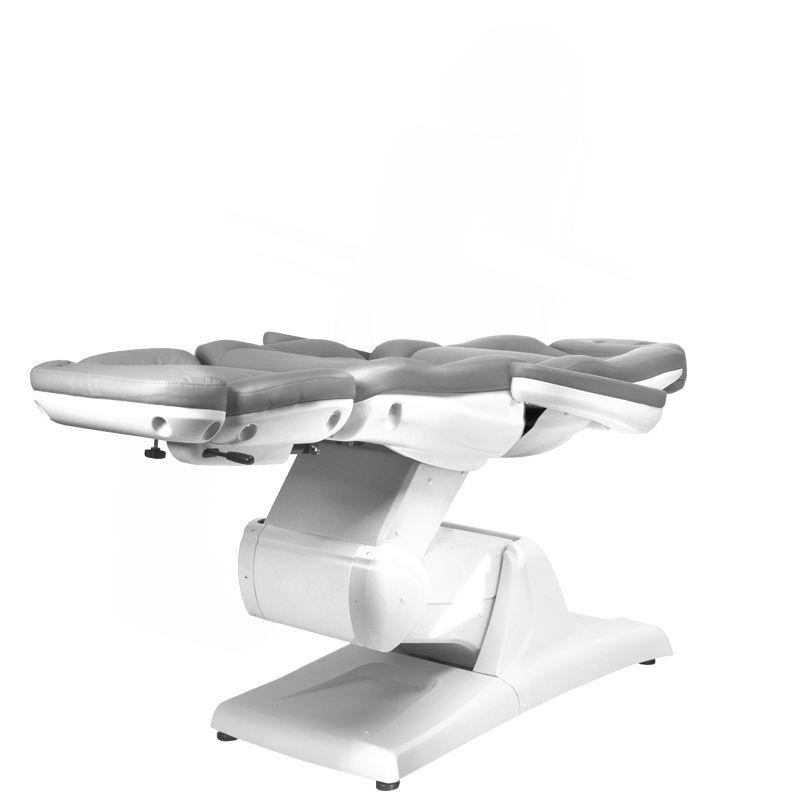 Szary elektryczny fotel do zabiegów kosmetycznych