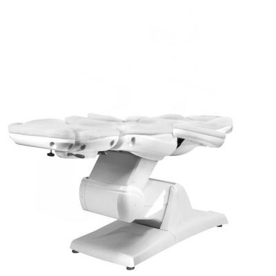 Biały elektryczny fotel do zabiegów kosmetycznych