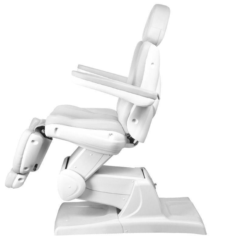 Biały elektryczny fotel do zabiegów kosmetycznych