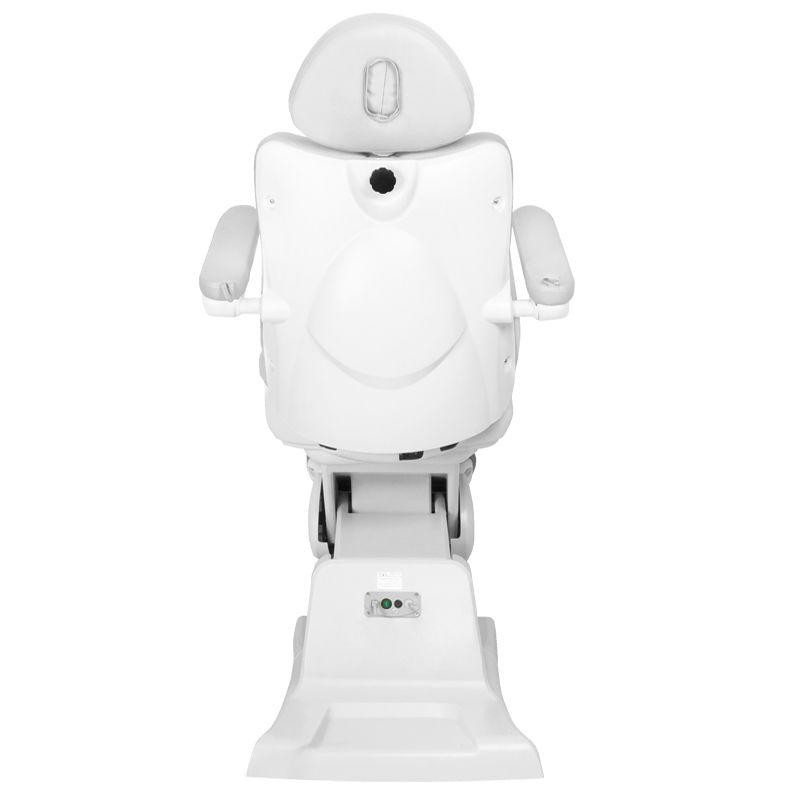 Biały elektryczny fotel do zabiegów kosmetycznych