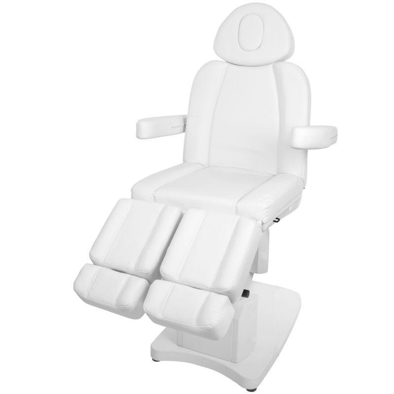 Biały elektryczny fotel do pedicure Zaffiro 708As