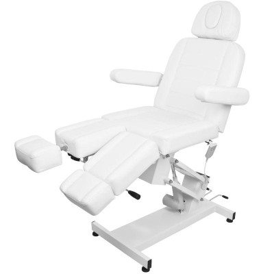 Biały elektryczny fotel do pedicure Zaffiro 706