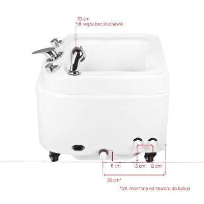 Zaffiro pedicure spa z hydromasażowymi dyszami