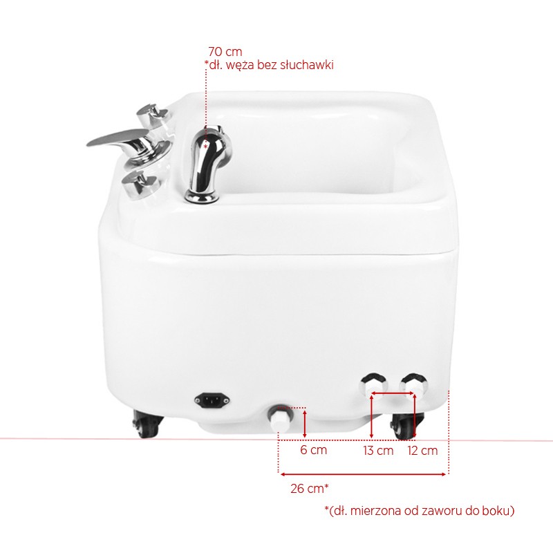 Zaffiro pedicure spa z hydromasażowymi dyszami