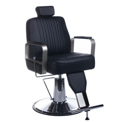 Fotel barberski HOMER BH-31237 Czarny -Fotele barberskie- 