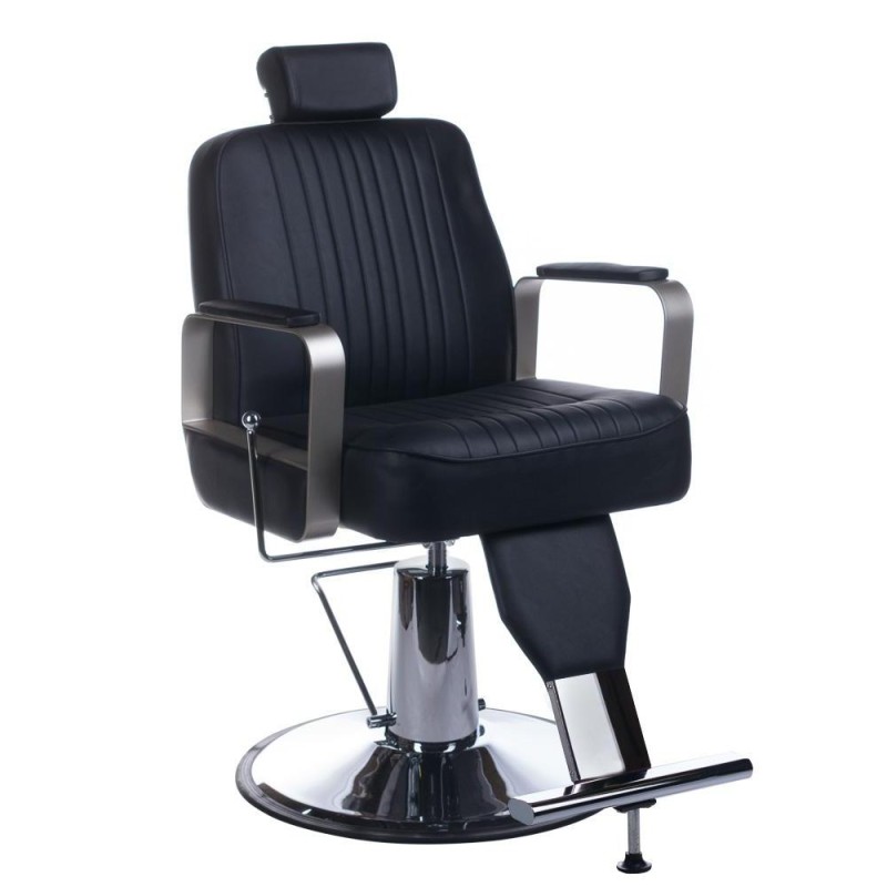 Fotel barberski HOMER BH-31237 Czarny -Fotele barberskie- 