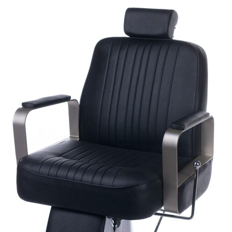 Fotel barberski HOMER BH-31237 Czarny -Fotele barberskie- 
