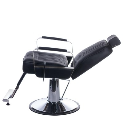 Fotel barberski HOMER BH-31237 Czarny -Fotele barberskie- 